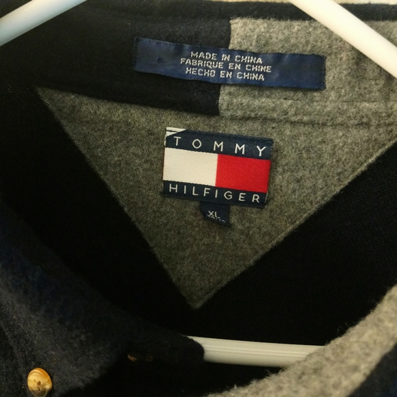 Tommy Hilfiger Wool Blend Multi-Media Button Down Shirts - Picture 5 of 6